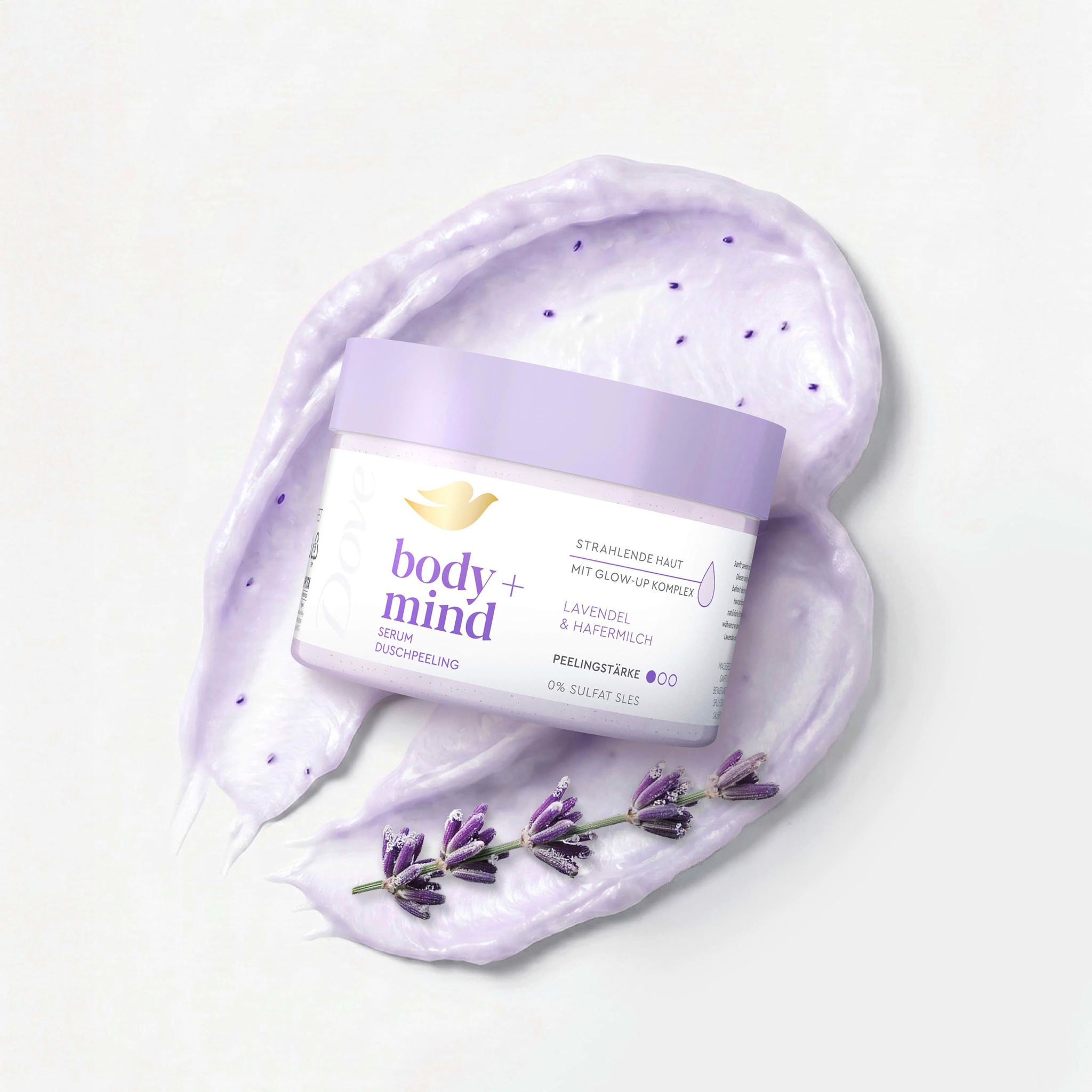 Dove Scrub Jar Lavender & Oat Milk
