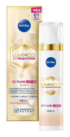 Nivea Luminous630 CC Fluid Light SPF30