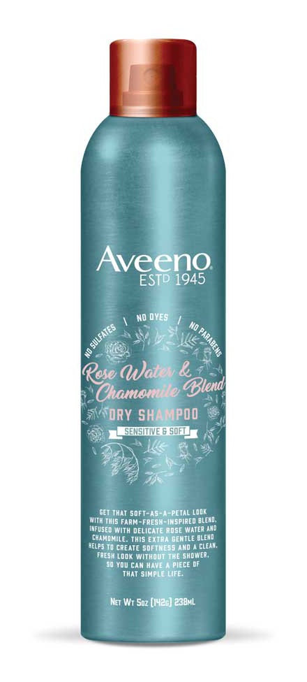 Aveeno Rose Water And Chamomile Blend Dry Shampoo