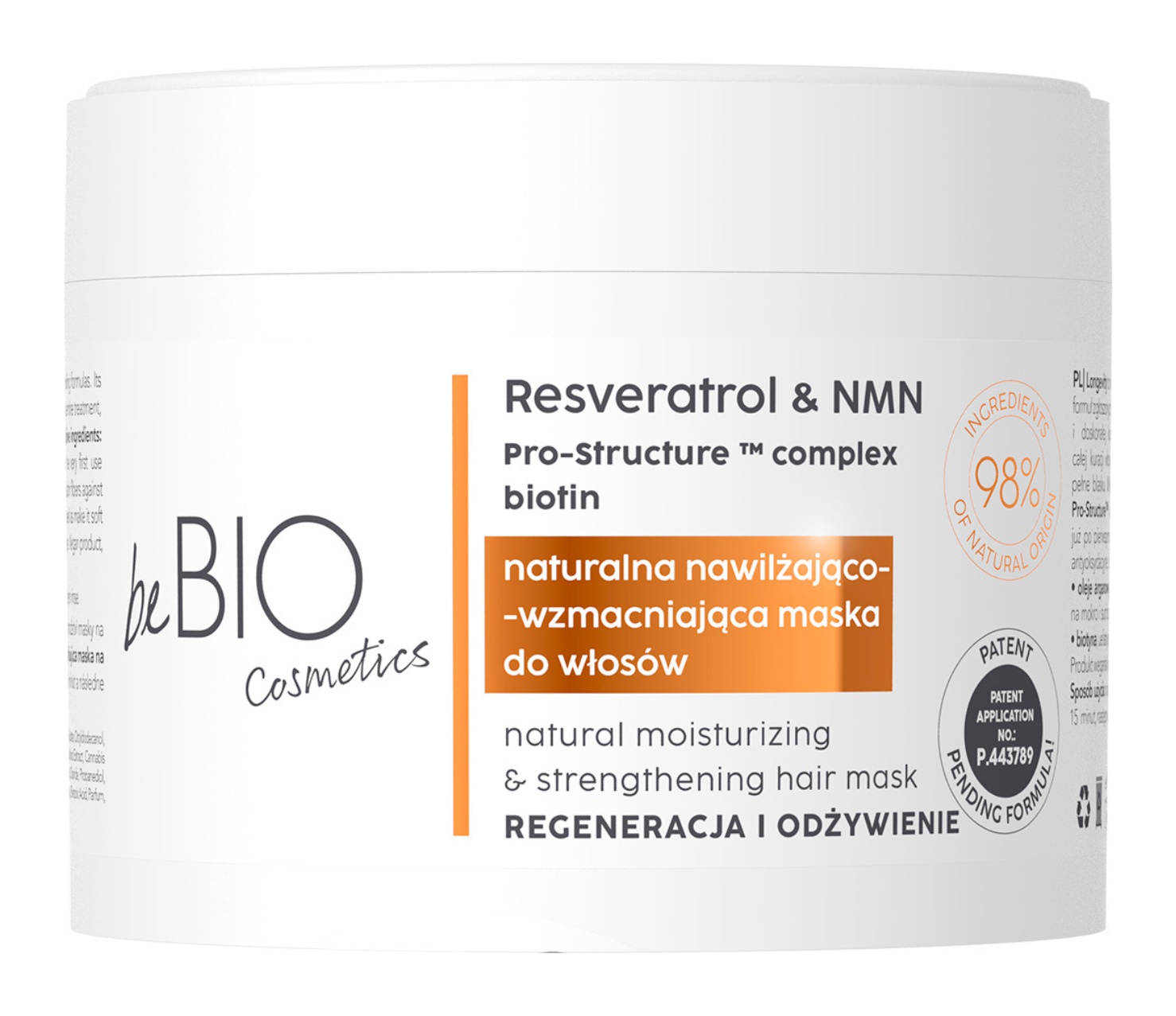 be BIO Longevity Natural Moisturizing & Strengthening Hair Mask