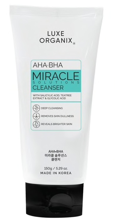 Luxe Organix Miracle Solutions Aha/Bha Gel Cleanser