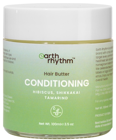 Earth Rhythm Conditioning Hair Butter With Hibiscus, Shikkakai & Tamarind