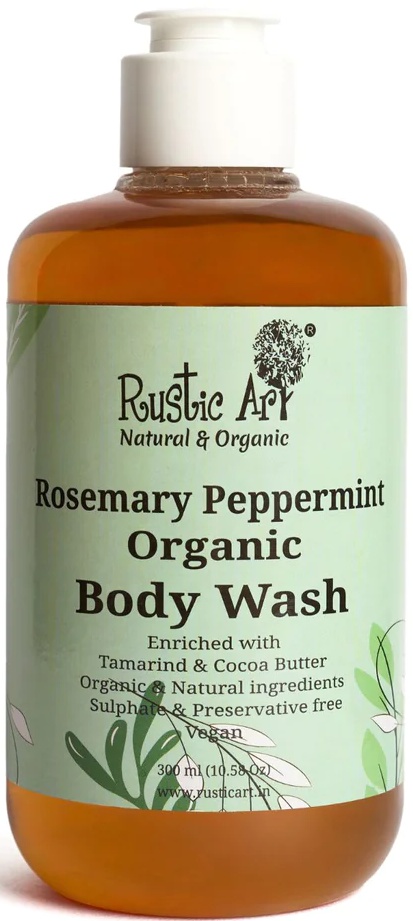 Rustic art Rosemary Peppermint Organic Bodywash