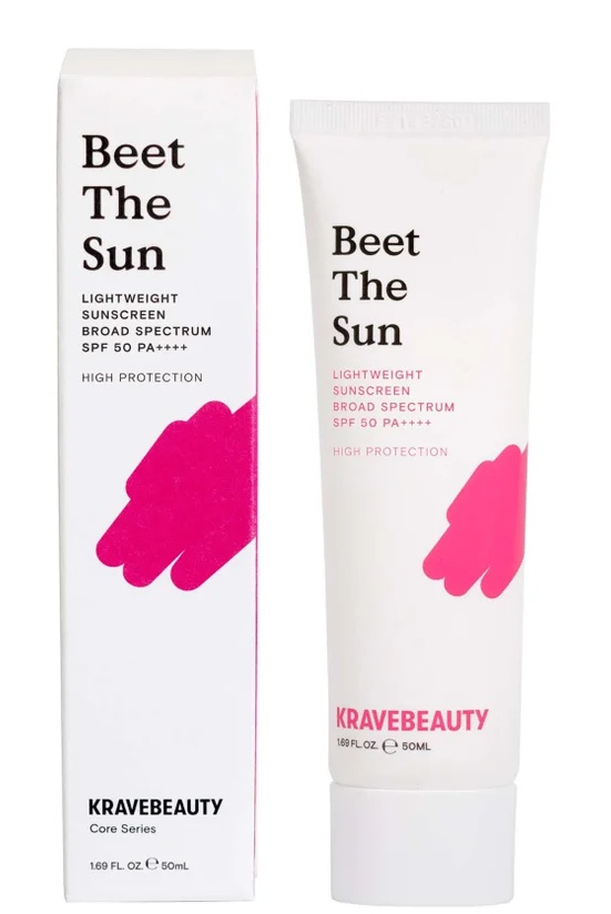 KraveBeauty Beet The Sun Lightweight Sunscreen Broad Spectrum SPF 50 Pa++++