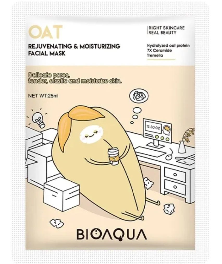 BioAqua Oat Rejuvenating & Moisturizing Facial Mask