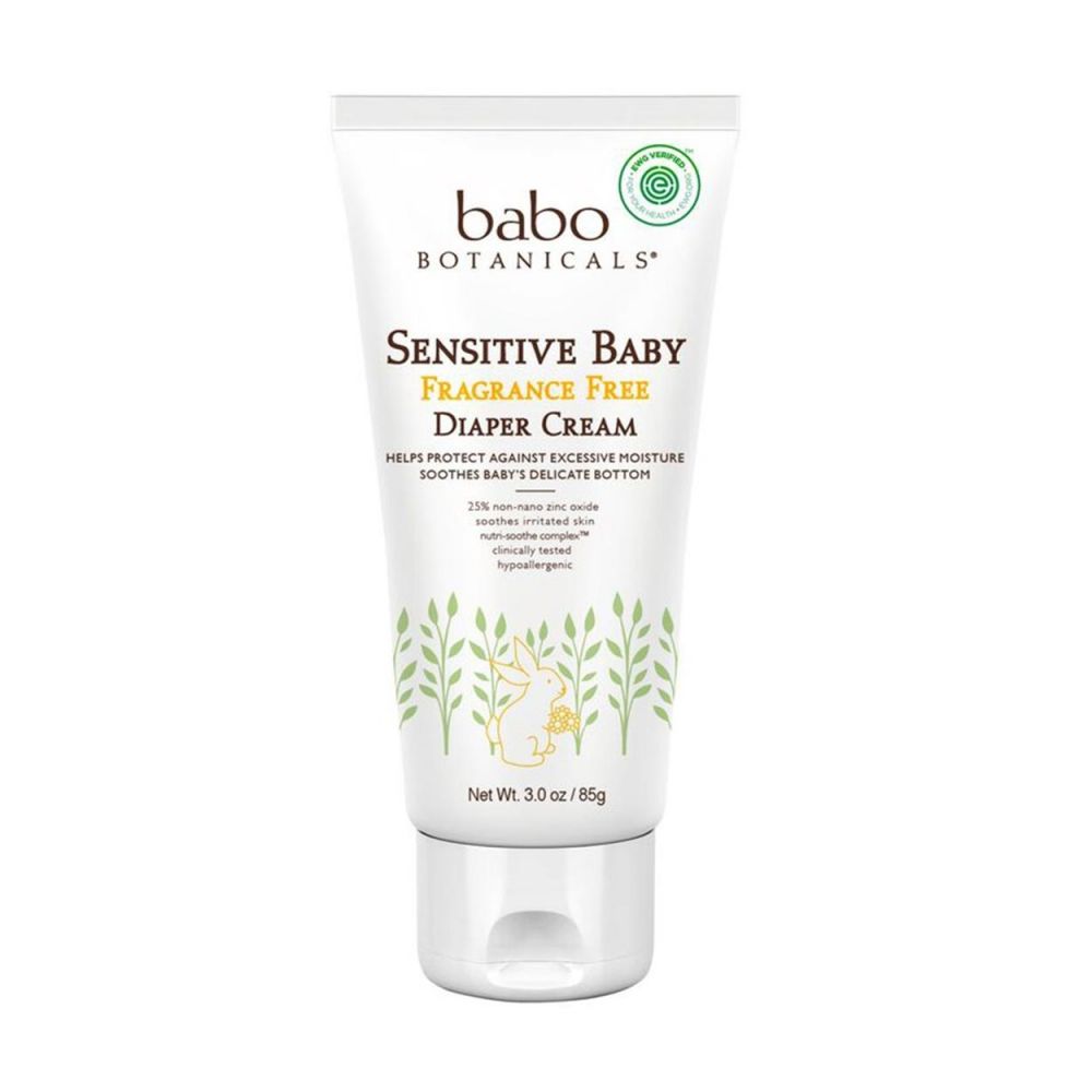 Babo Botanicals Sensitive Baby Zinc Diaper Cream - Fragrance Free