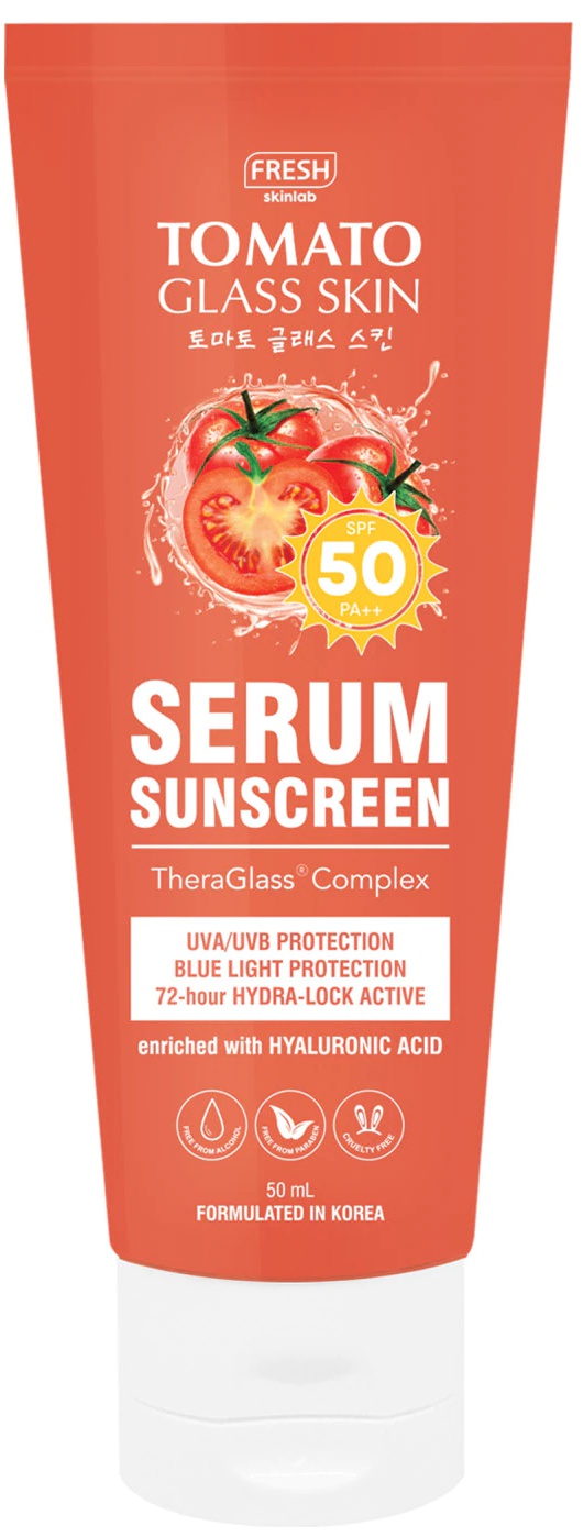 Fresh Skinlab Tomato Glass Skin Serum Sunscreen SPF 50