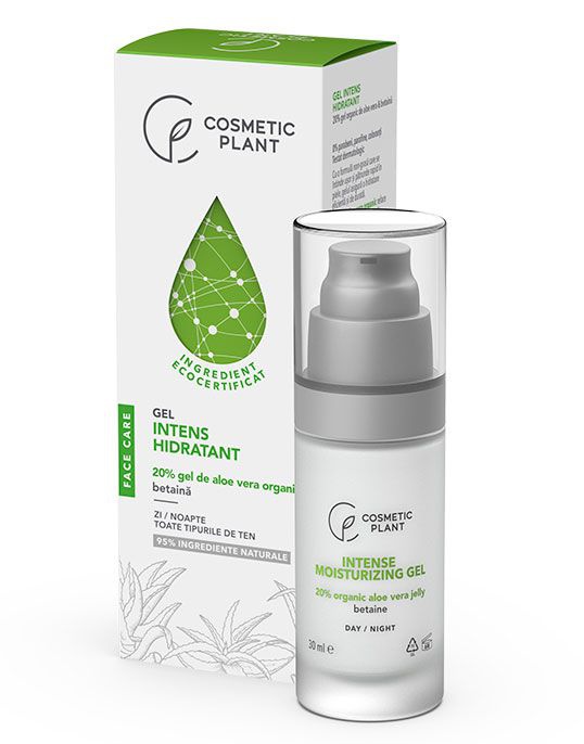 Cosmetic Plant Gel Intens Hidratant Cu 20% Gel De Aloe Vera Organic & Betaină