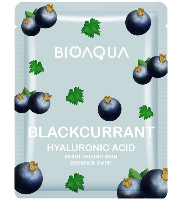 BioAqua Blackcurrant Hyaluronic Acid Sheet Mask