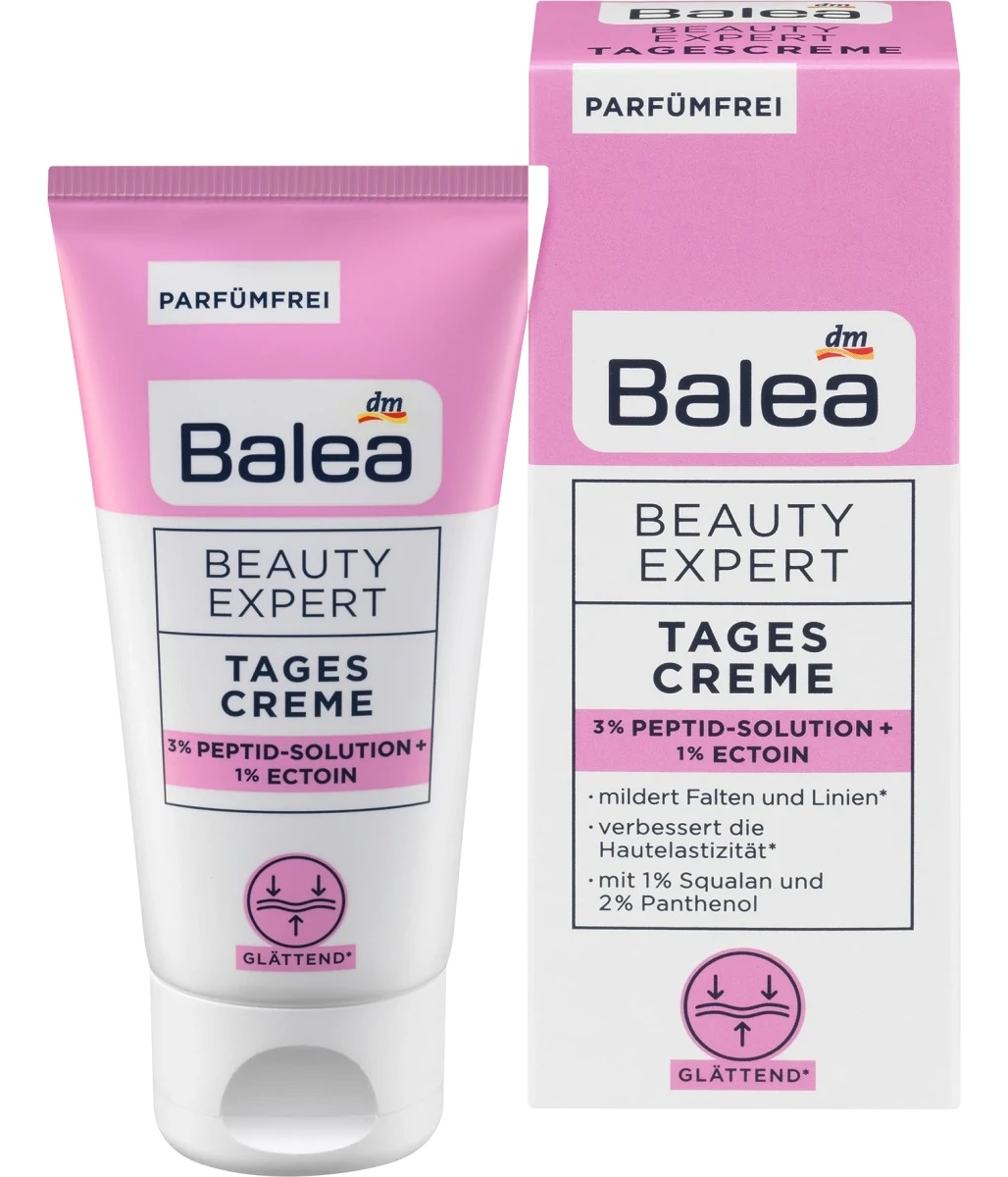 Balea Beauty Expert Day Cream With 3% Peptide Solution & 1% Ectoin,