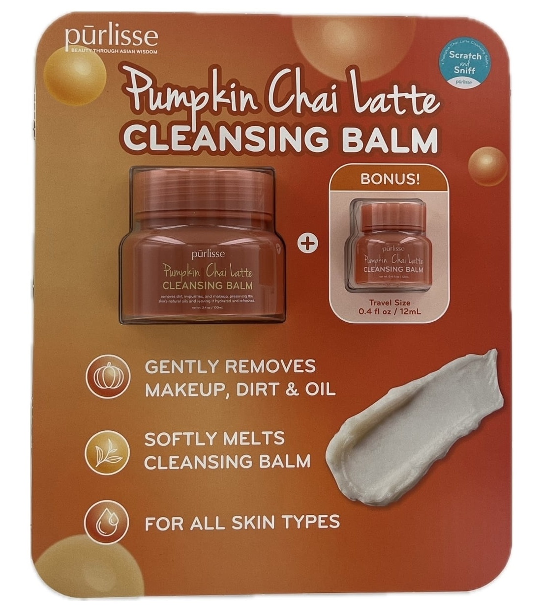 Purlisse Beauty Pumpkin Chai Latte Cleansing Balm