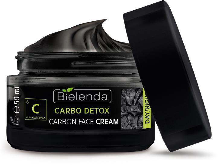 Bielenda Carbo Detox Moisturizing And Mattifying Charcoal Face Cream