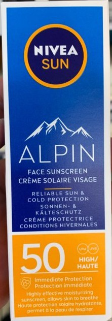 Nivea Sun Face Sunscreen Alpin