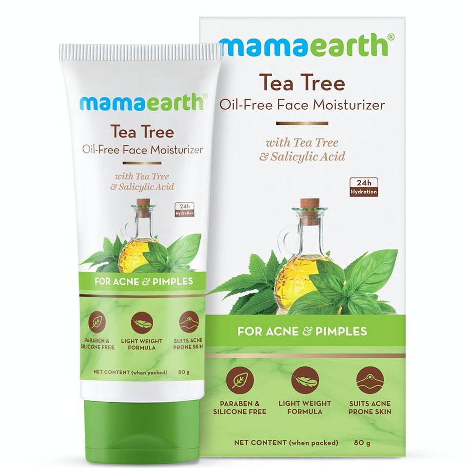 Mamaearth Tea Tree Oil-free Face Moisturizer With Tea Tree And Salicylic Acid For Acne And Pimples