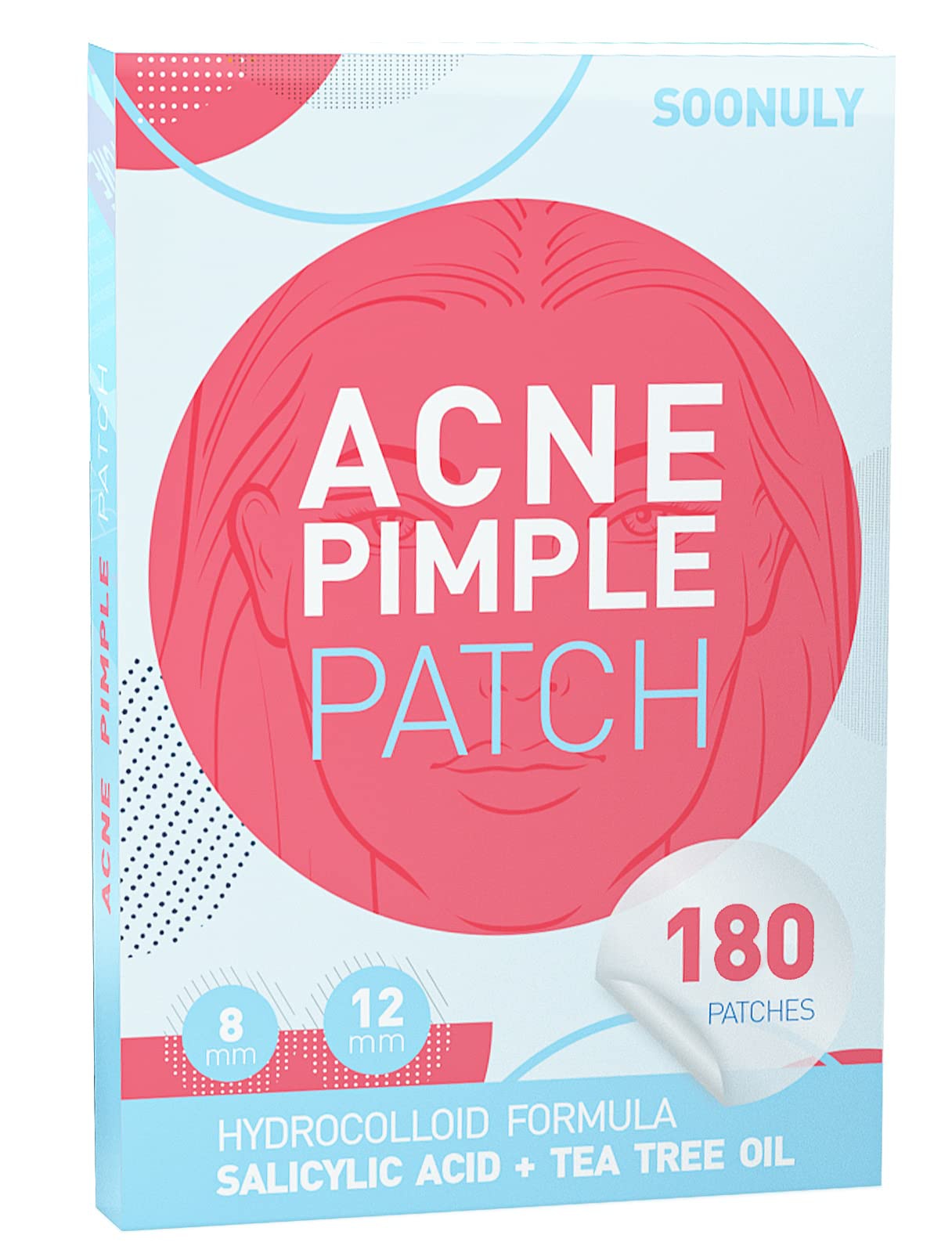 Soonuly Acne Pimple Patches For Face - 180 Hydrocolloid Acne Patches Salicylic Acid W