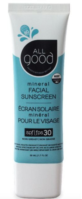 All Good Facial Mineral Sunscreen Lotion SPF 30