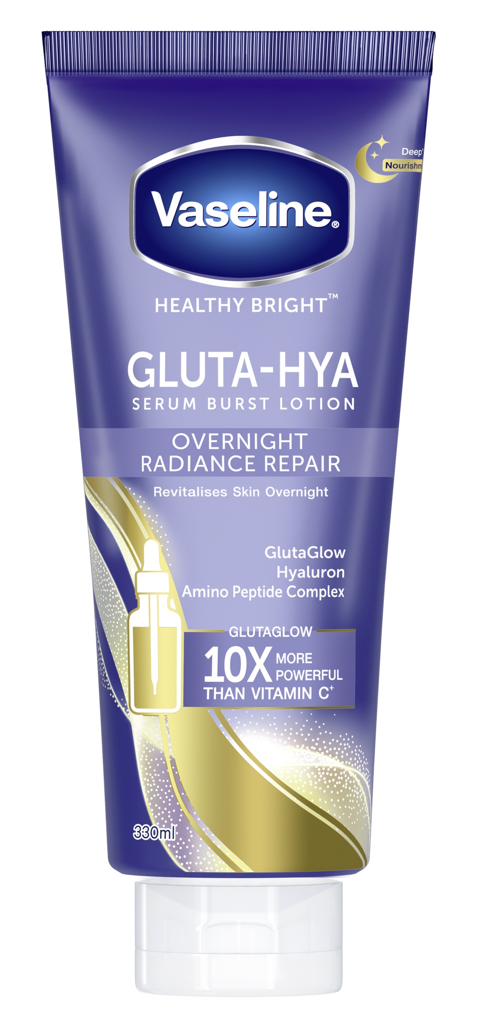 Vaseline Gluta-hya Serum Burst Lotion Overnight Radiance Repair