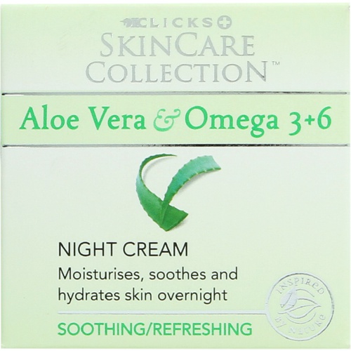 Clicks Skincare Collection Aloe And Omega 3 & 6 Night Cream