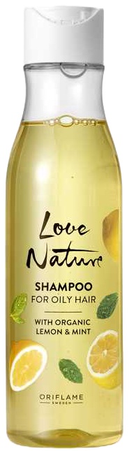 Oriflame Love Nature Shampoo For Oily Hair With Organic Lemon & Mint