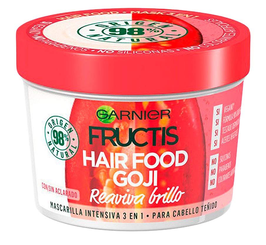 Garnier Mascarilla Hair Food 3 en 1 Goji Reaviva Brillo