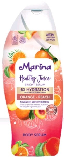 Marina Healthy Juice Bright Serum 6x Hydration Super Moisturizing Max Orange & Peach