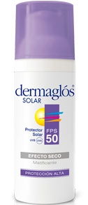 Dermaglos (andromaco) Protector Solar Facial Con FPS50 Efecto Seco - Sin Color