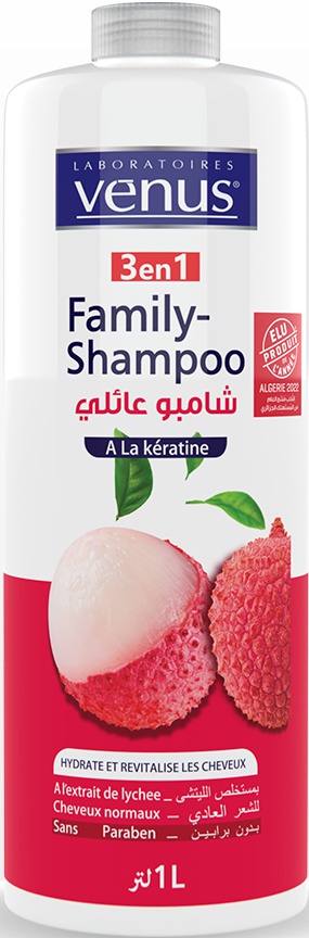 Laboratoires venus Family Shampoo Au Lychee Et À La Kératine