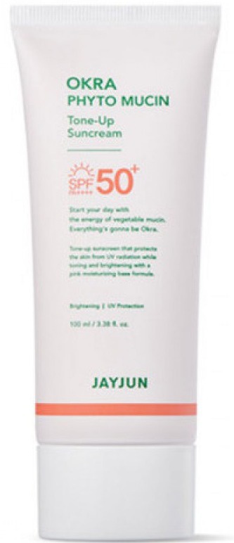 Jayjun Cosmetic Okra Phyto Mucin Tone-up Sunscreen SPF50+ Pa++++