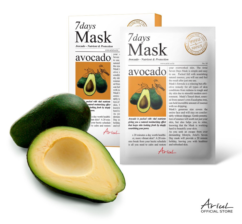 Ariul 7Days Mask Avocado Nutrient & Protection