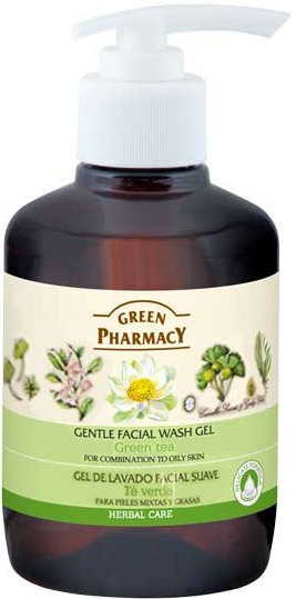 Green Pharmacy Face Care Green Tea Gently Facial Wash Gel