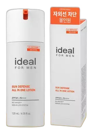 Olive Young Ideal For Men Sun Defense All In One Lotion SPF 50+