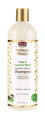 African Pride Moisture Miracle Aloe & Coconut Water Hydrate & Cleanse Shampoo