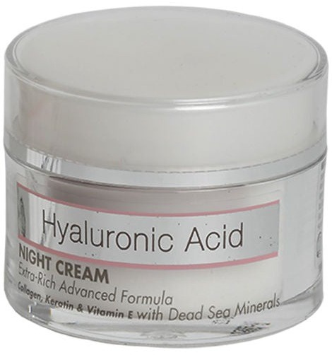 SPA Cosmetics Hyaluronic Acid Night Cream Extra-rich Advanced Formula Collagen, Keratin & Vitamin E With Dead Sea Minerals