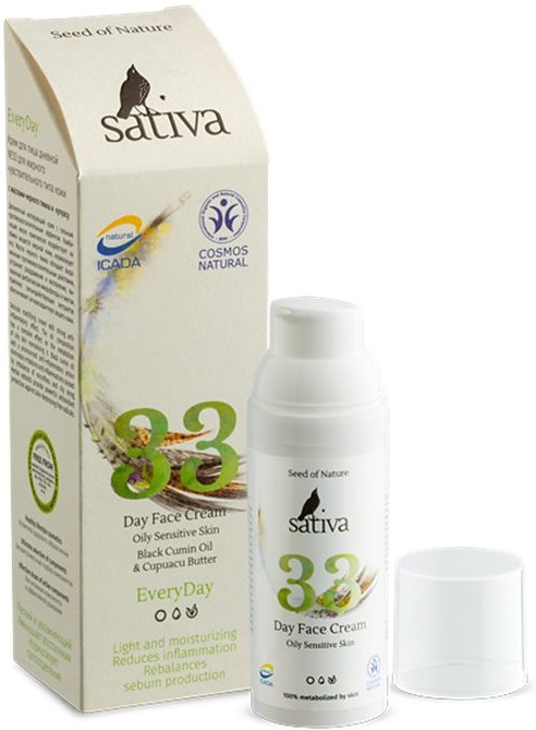 Sativa Day Face Cream No.33 Oily Sensitive Skin