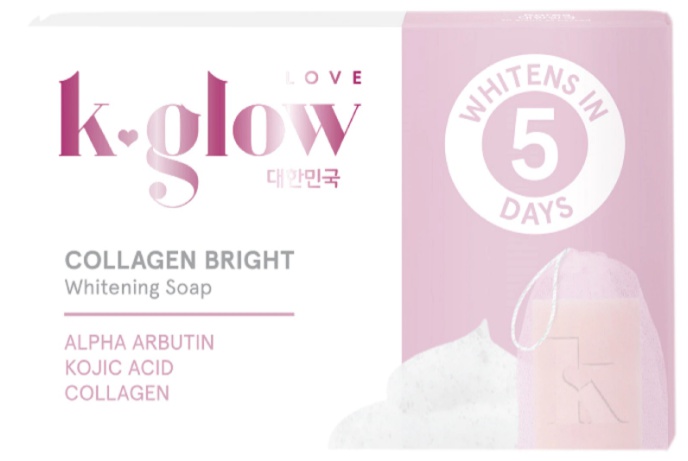 K-Glow Collagen Bright Whitening Soap