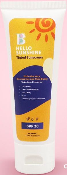 Bubbly Skin Hello Sunshine Tinted Sunscreen SPF 30