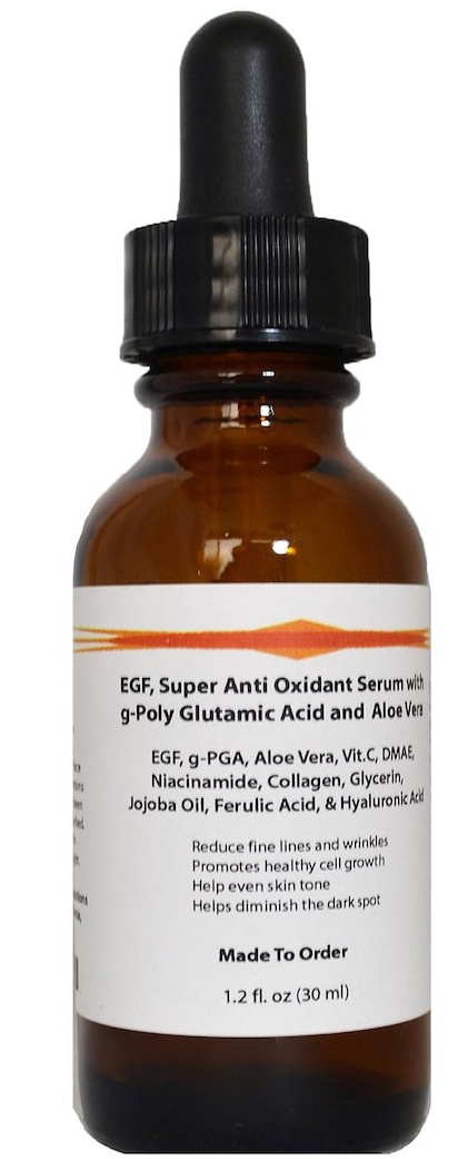 JJLabs Skincare Solution Super Antioxidant Serum With EGF, Gamma Poly Glutamic Acid, And Aloe Vera