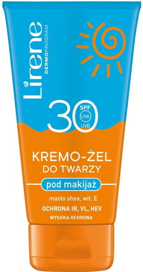 Lirene Cream-Gel, SPF 30 For Face, Under Makeup