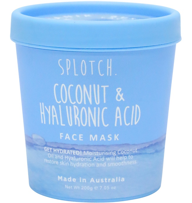 Organik botanik Splotch Tub Coconut & Hyaluronic Acid Face Mask