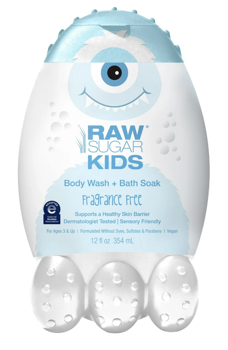 Raw Sugar Kids 2 In 1 Bath Soak And Body Wash Fragrance Free