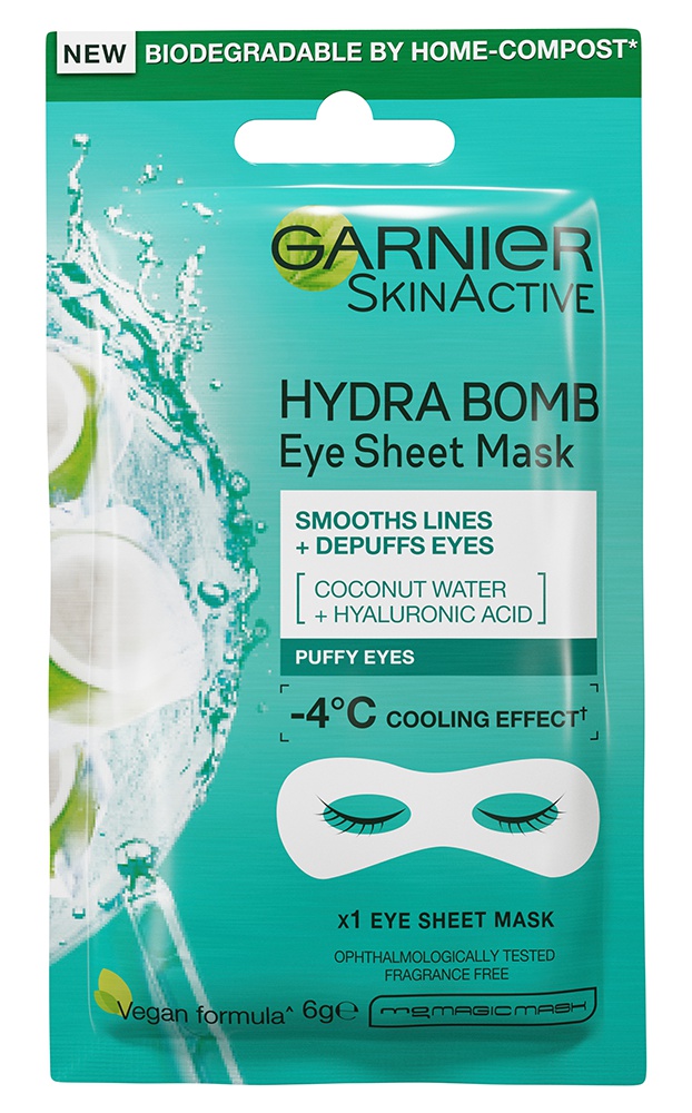 Garnier Hydra Bomb Hyaluronic Acid + Coconut Water Eye Sheet Mask