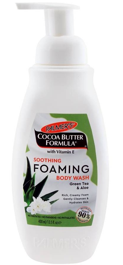 Palmer's Palmers Cocoa Butter Soothing Green Tea And Aloe Vera Foaming Body Wash