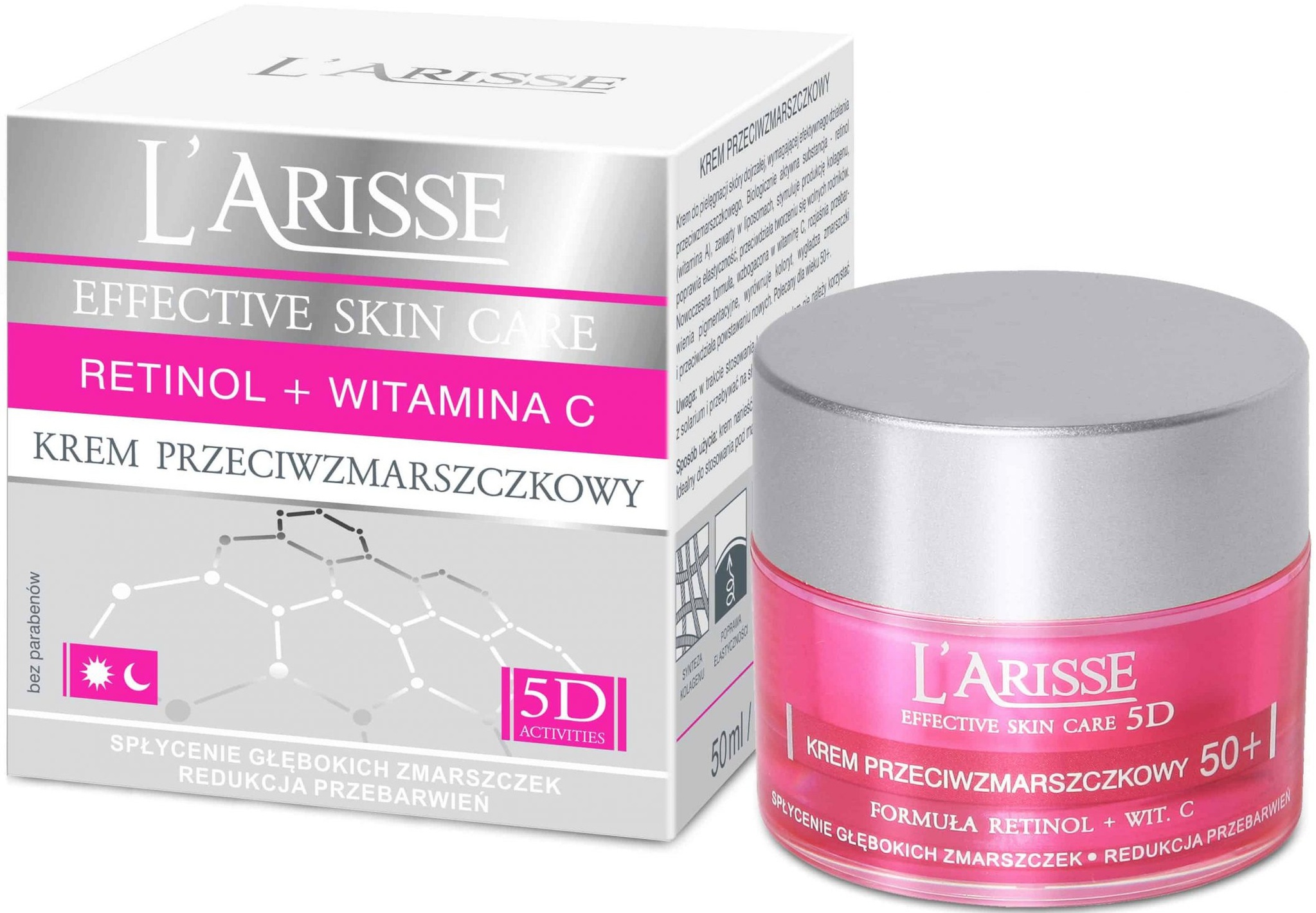 Ava Laboratorium L’Arisse Effective Skin Care 5D Active Formula With Retinol & Vitamin C Anti Aging Cream
