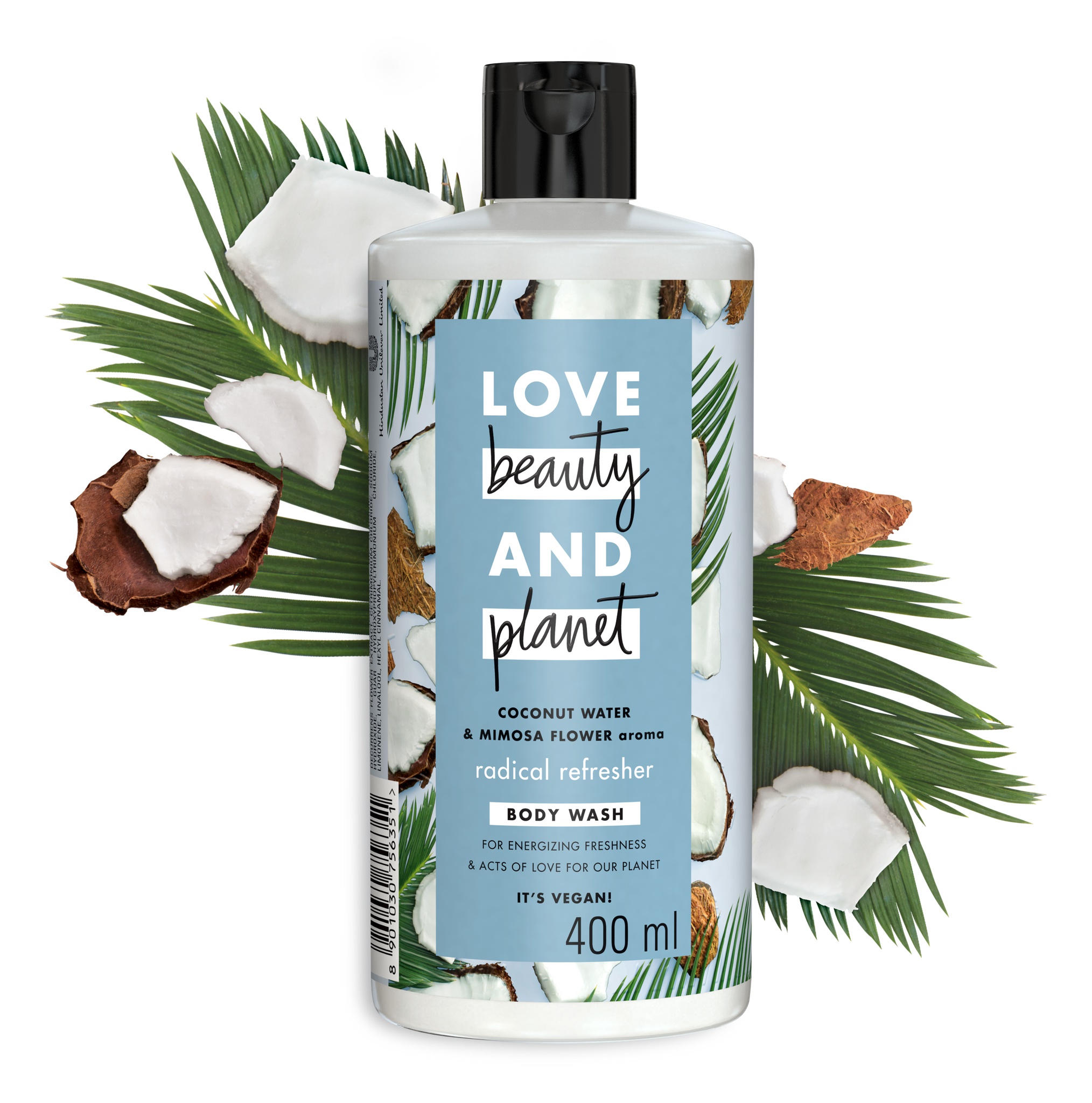 Love beauty and planet Coconut Water & Mimosa Flower Body Wash