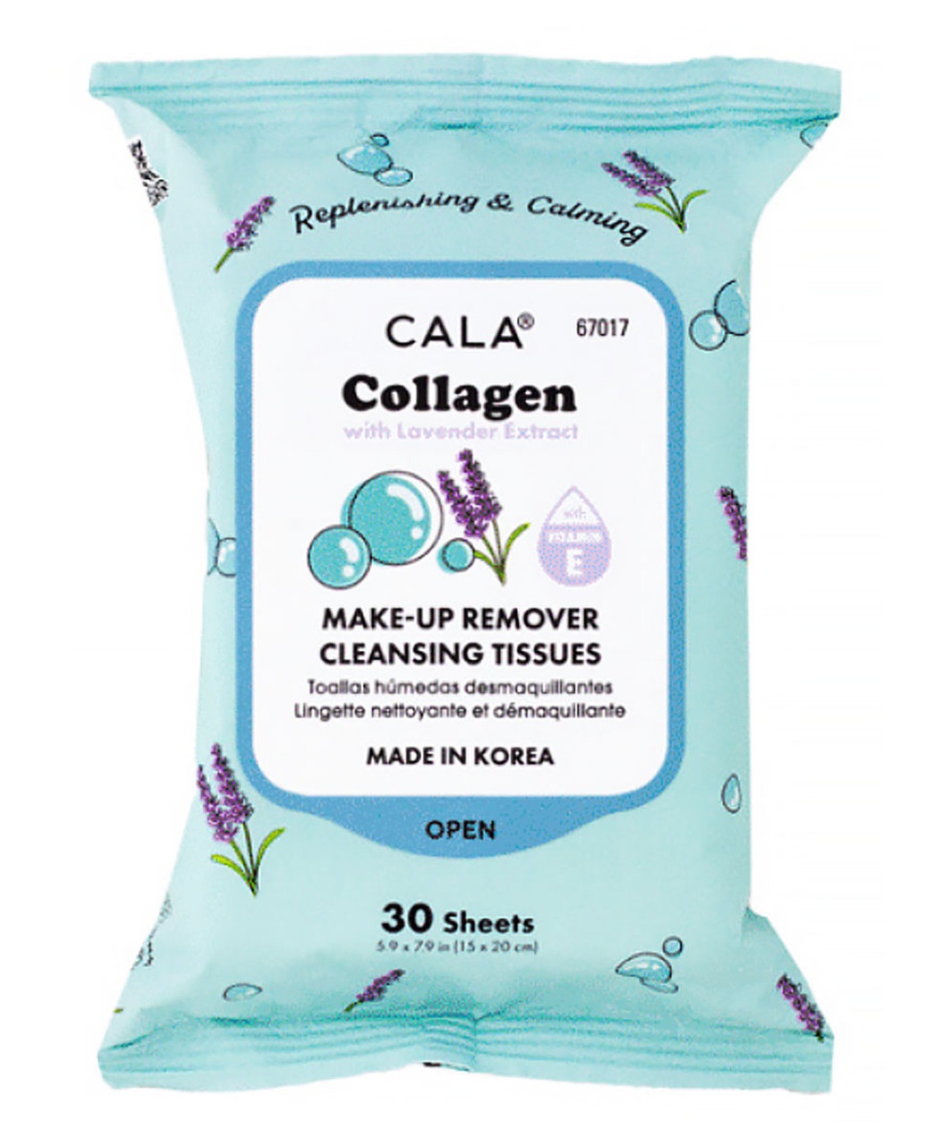 Cala Collagen Make-up Remover Cleansing Tissues