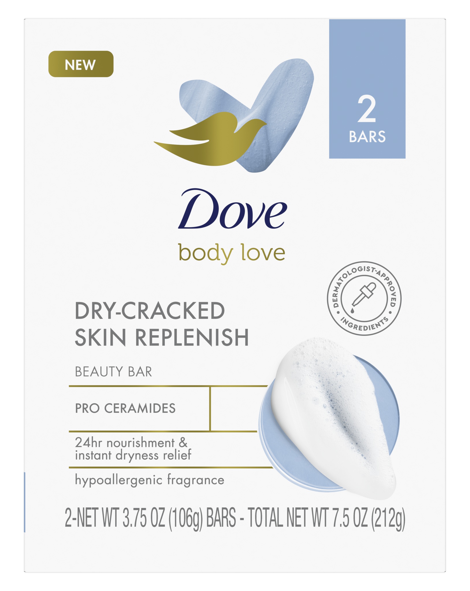 Dove Dry-cracked Skin Replenish Beauty Bar