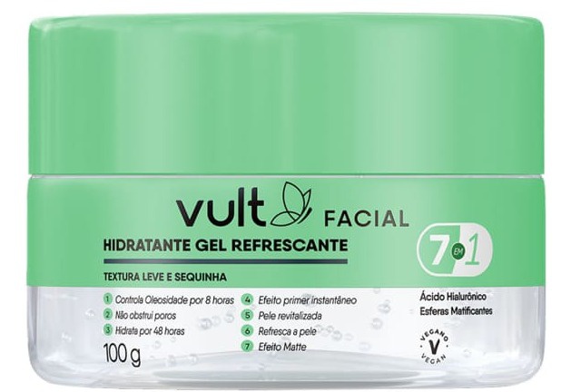 Vult Gel Hidratante Facial Refrescante 7 Em 1