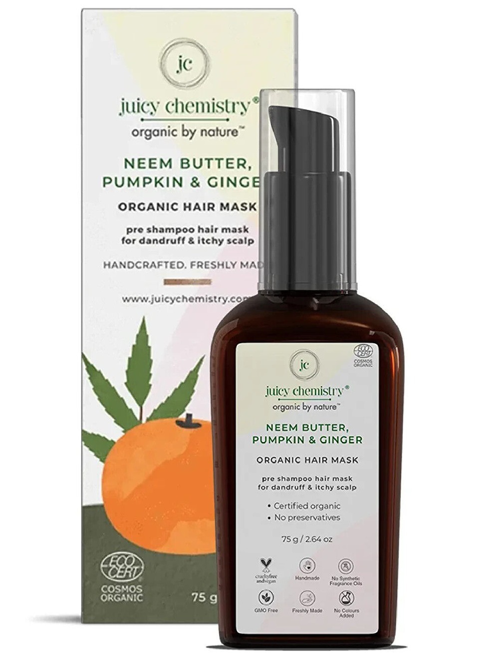 juicy chemistry Neem Butter, Pumpkin And Ginger Hair Mask