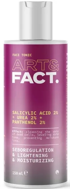 ART&FACT. Face Tonic (salycilic Acid 2% + Urea 2% + Panthenol 2%) pH 5.26