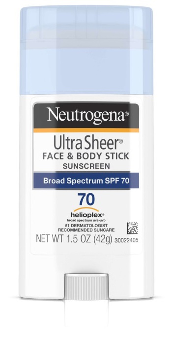 Neutrogena Ultra Sheer Face & Body Stick Sunscreen Spf 70
